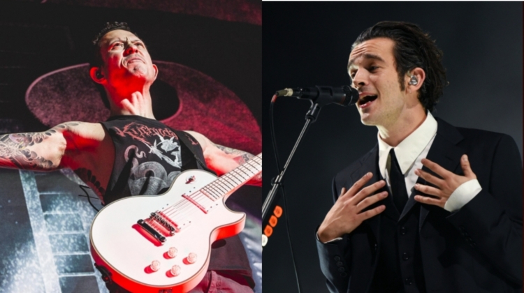 Trivium Matt Heafy 1975 Matty Healy split, Matthew Baker/Getty Images